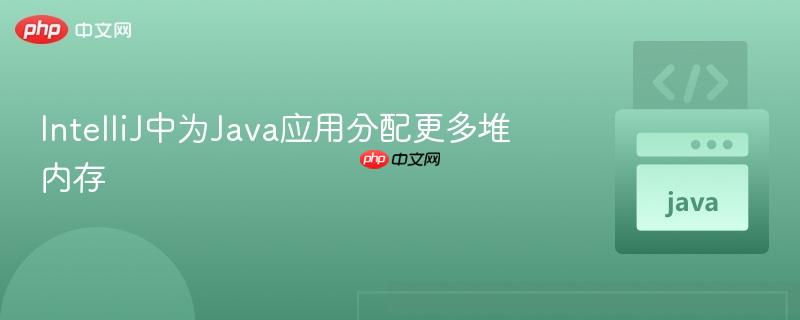 IntelliJ中为Java应用分配更多堆内存