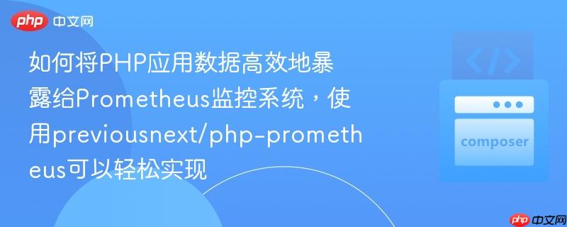 如何将PHP应用数据高效地暴露给Prometheus监控系统，使用previousnext/php-prometheus可以轻松实现