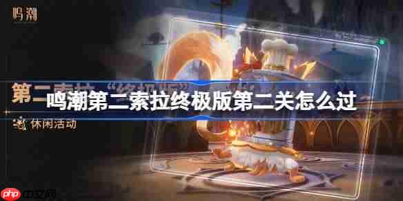 鸣潮第二索拉终极版第二关怎么过-鸣潮第二索拉终极版第二关攻略