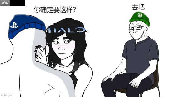 玩家自制《光环》登PS幽默梗图：士官长玩到《宇宙》机器人了！