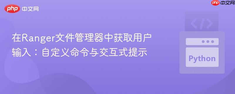在Ranger文件管理器中获取用户输入：自定义命令与交互式提示