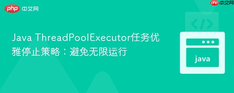 Java ThreadPoolExecutor任务优雅停止策略：避免无限运行