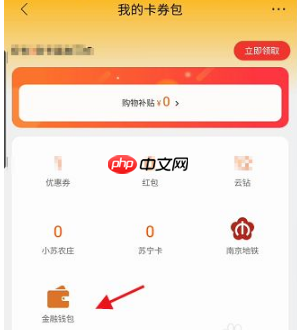 《苏宁易购》消费金查看方法