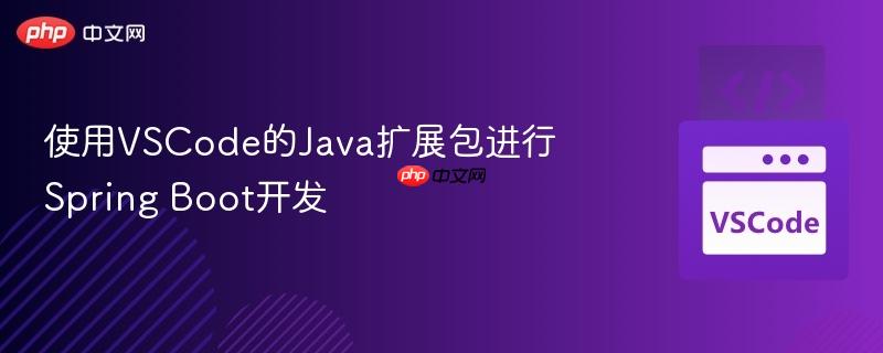 使用vscode的java扩展包进行spring boot开发