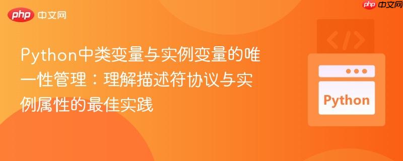 Python中类变量与实例变量的唯一性管理：理解描述符协议与实例属性的最佳实践