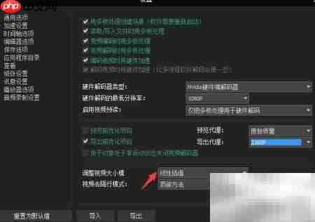 VSDC如何设置最近邻插值
