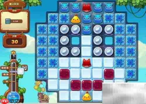 开心消消乐188关通关技巧