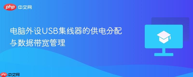 电脑外设USB集线器的供电分配与数据带宽管理