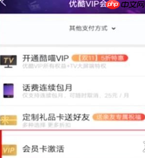 《优酷视频》会员激活码免费领取2025