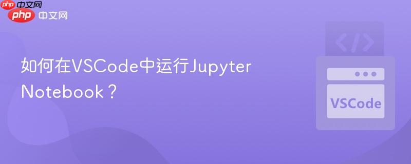 如何在VSCode中运行Jupyter Notebook？