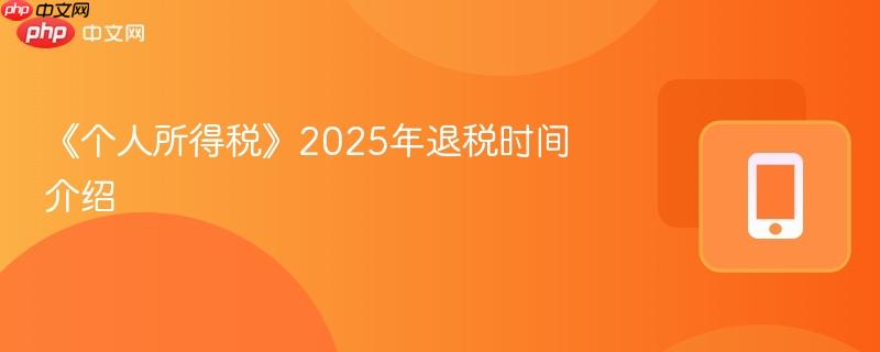 《个人所得税》2025年退税时间介绍