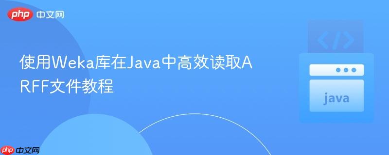 使用Weka库在Java中高效读取ARFF文件教程