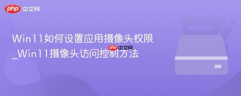 Win11如何设置应用摄像头权限_Win11摄像头访问控制方法