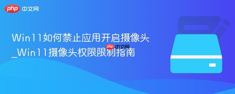 Win11如何禁止应用开启摄像头_Win11摄像头权限限制指南