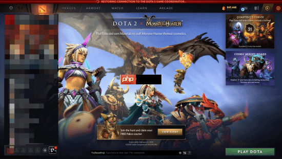 最意想不到的联动！《Dota2》宣布联动《怪物猎人》