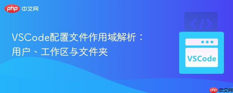 VSCode配置文件作用域解析：用户、工作区与文件夹