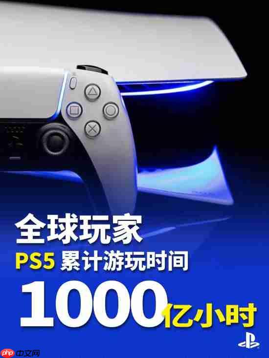 索尼官方公布PS5统计数据：全球累计游玩1000亿小时！