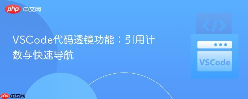 VSCode代码透镜功能：引用计数与快速导航