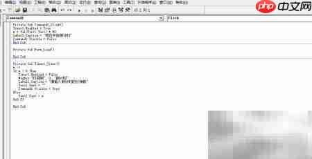 VB6倒计时程序开发