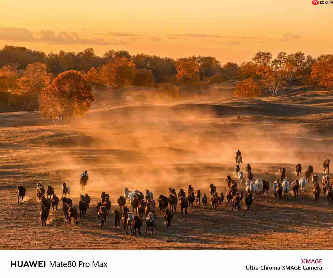 华为Mate 80系列样张公布：红枫影像色彩惊艳