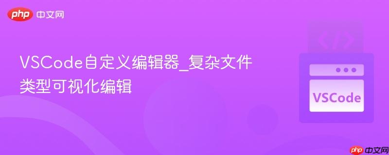 VSCode自定义编辑器_复杂文件类型可视化编辑
