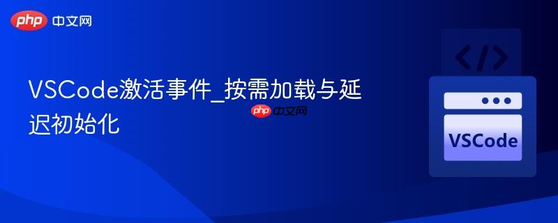 VSCode激活事件_按需加载与延迟初始化