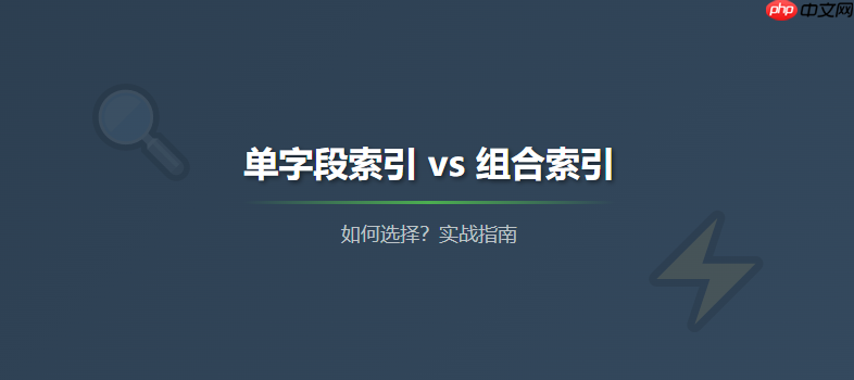 MySQL索引实战：一文看懂单字段索引与组合索引如何选择？