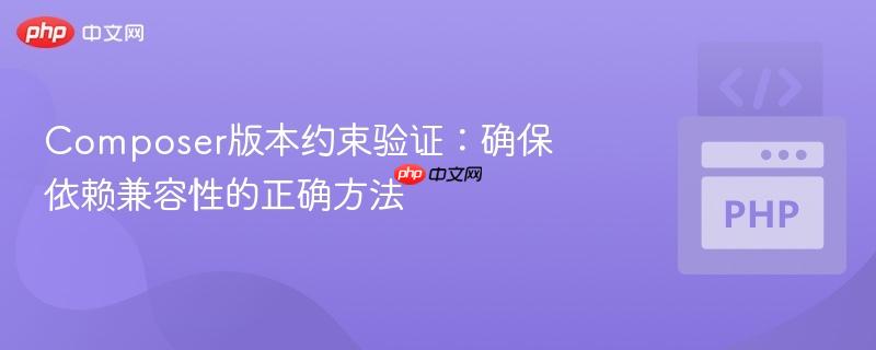 Composer版本约束验证：确保依赖兼容性的正确方法
