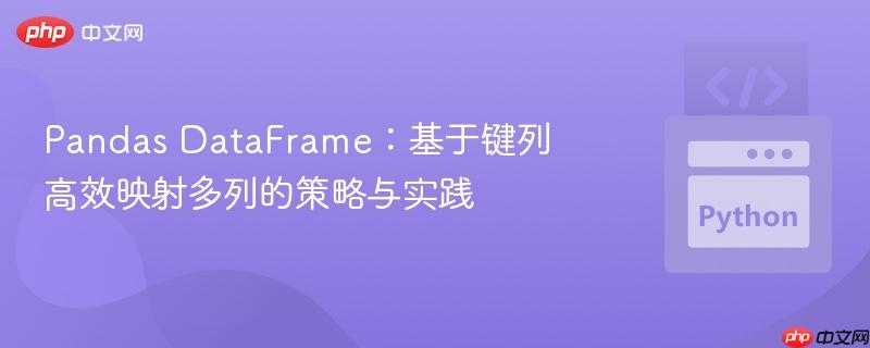 Pandas DataFrame：基于键列高效映射多列的策略与实践