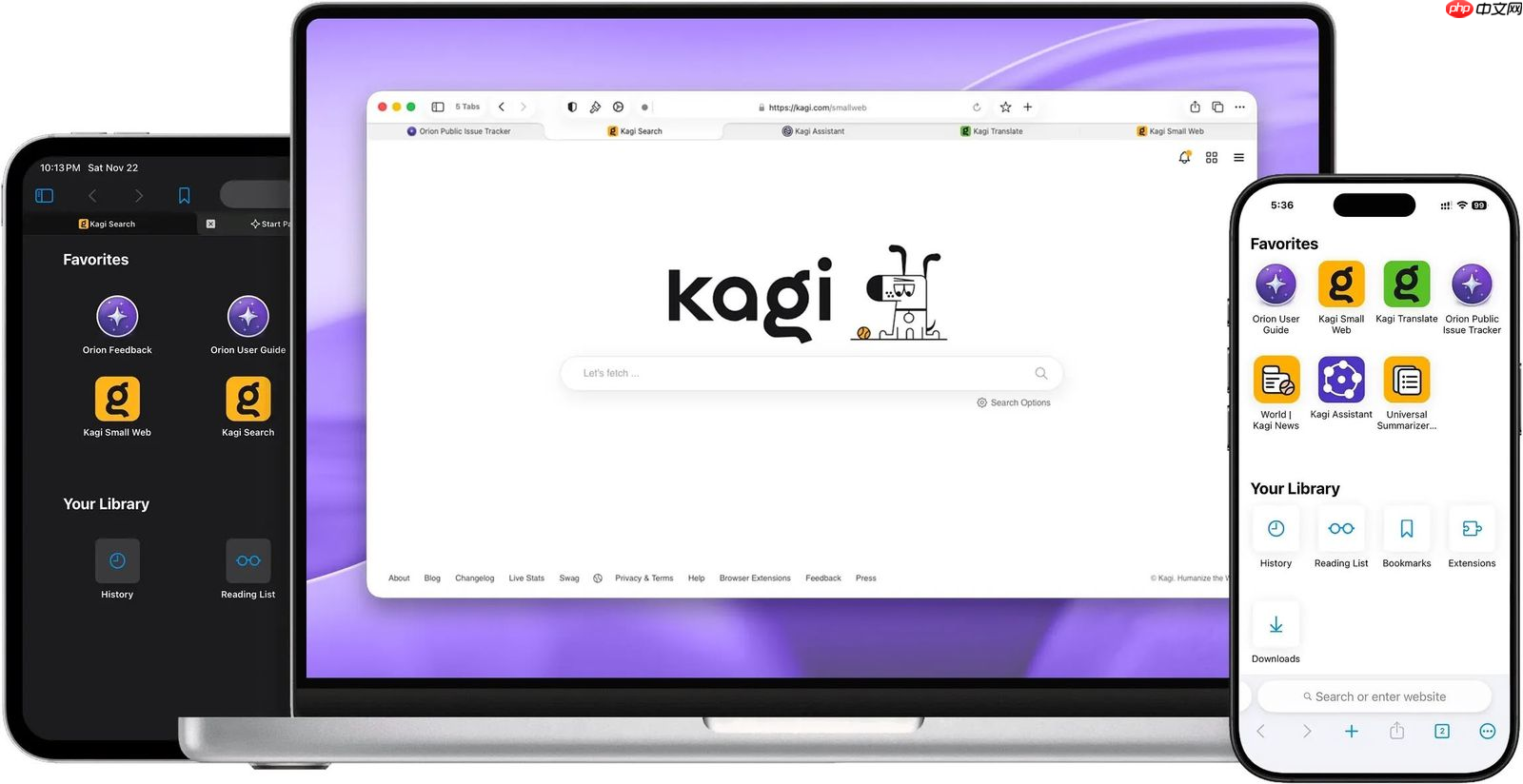 Kagi 发布 Orion 浏览器 1.0 正式版：基于 WebKit 引擎、不集成 AI 功能