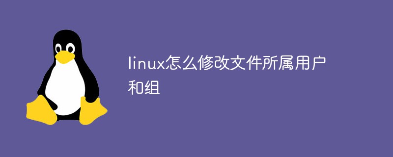 linux怎么修改文件所属用户和组