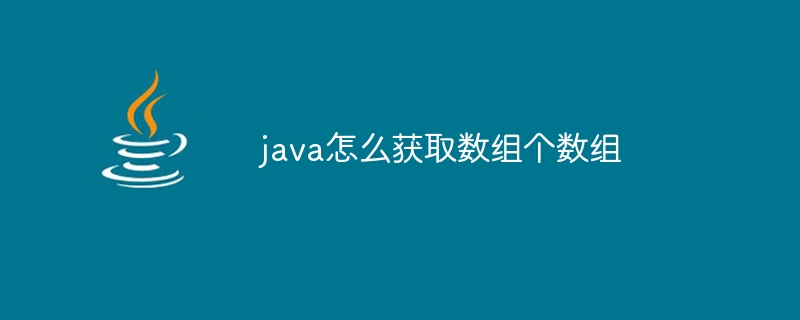 java怎么获取数组个数组