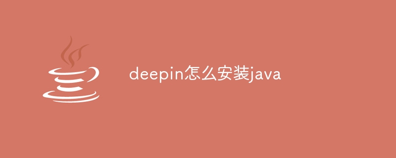 deepin怎么安装java