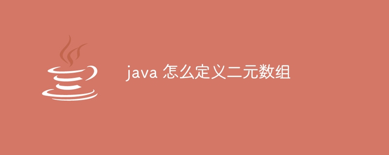 java 怎么定义二元数组