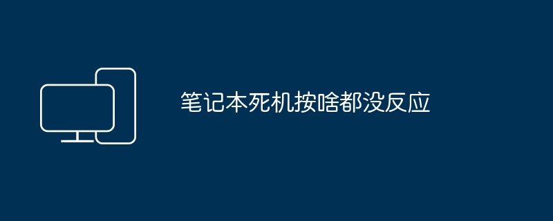 笔记本死机按啥都没反应