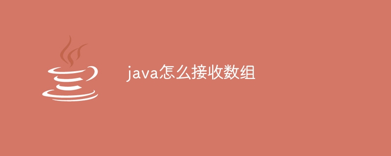 java怎么接收数组
