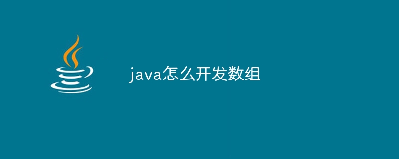 java怎么开发数组
