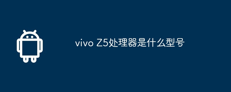 vivo Z5处理器是什么型号