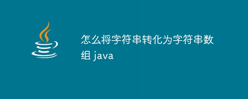 怎么将字符串转化为字符串数组 java