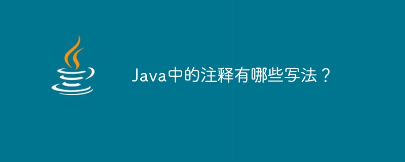 Java中的注释有哪些写法？