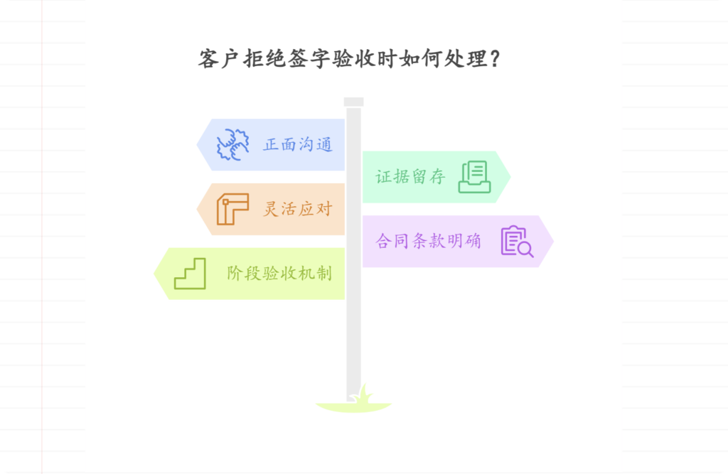 项目管理中客户拒绝签字验收？如何处理和预防