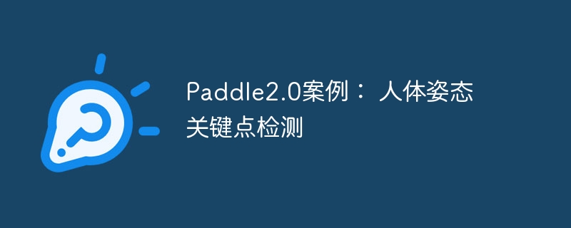 paddle2.0案例： 人体姿态关键点检测 - 创想鸟