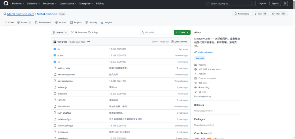 低代码平台开源的有哪些？分享6款开源&免费的低代码平台