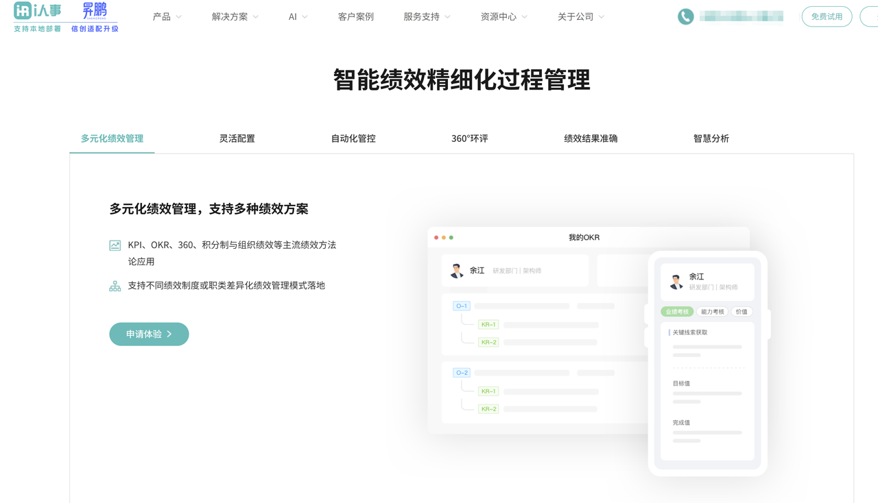 HR绩效管理系统测评：7款主流软件功能与优势对比