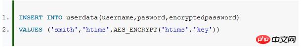 MySQL中关于加密和解密的实例详解
