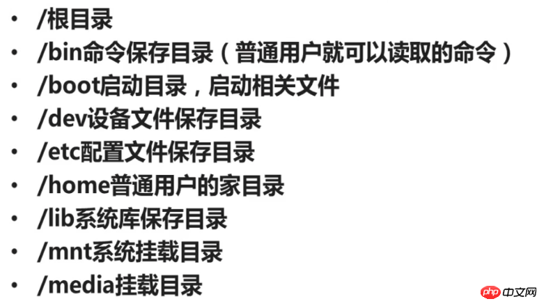 Linux中常用目录有哪些作用