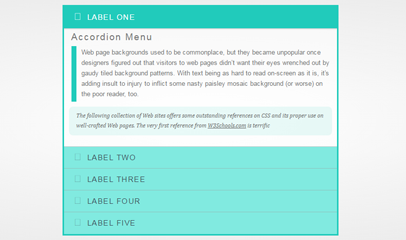 浅绿色滑动手风琴