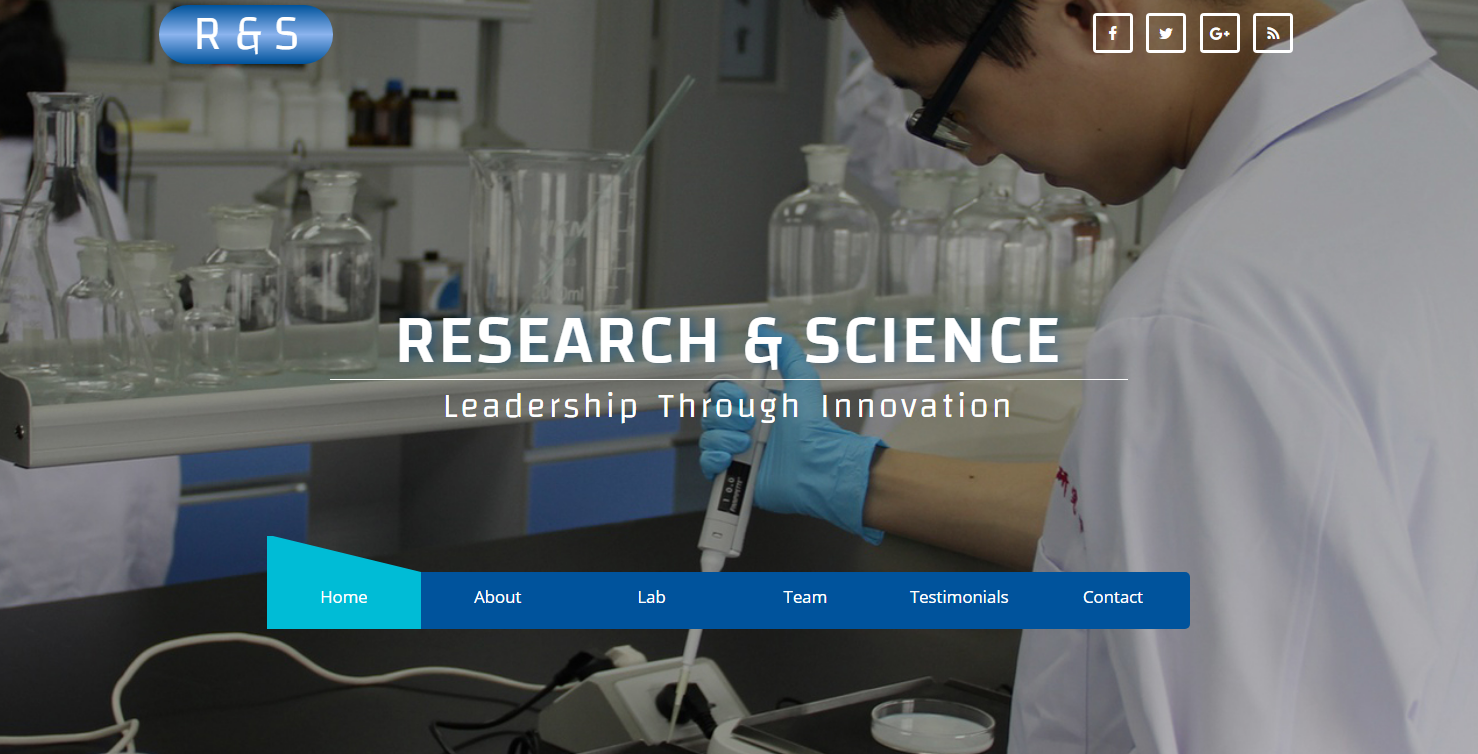 蓝色化学研究实验室的模板