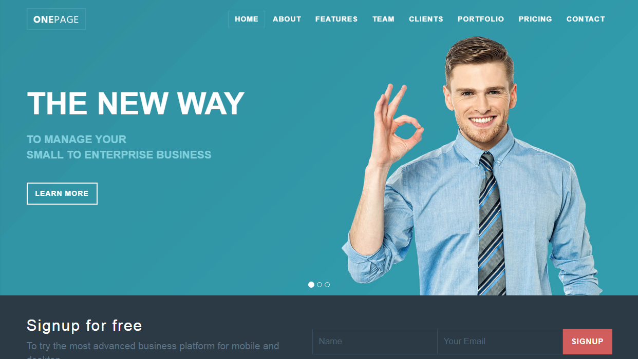 IT教育培训机构单页模板