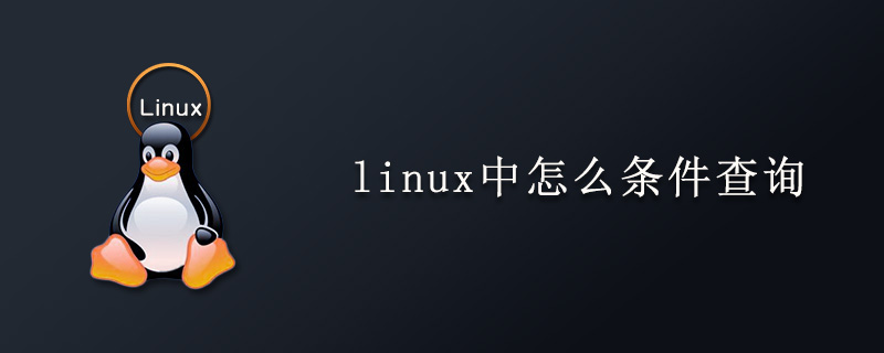 linux中怎么条件查询